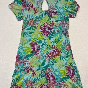 Fresh Produce Vibrant Leaf Print Dress